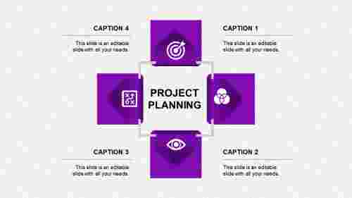 project planning ppt presentation-project planning-gray